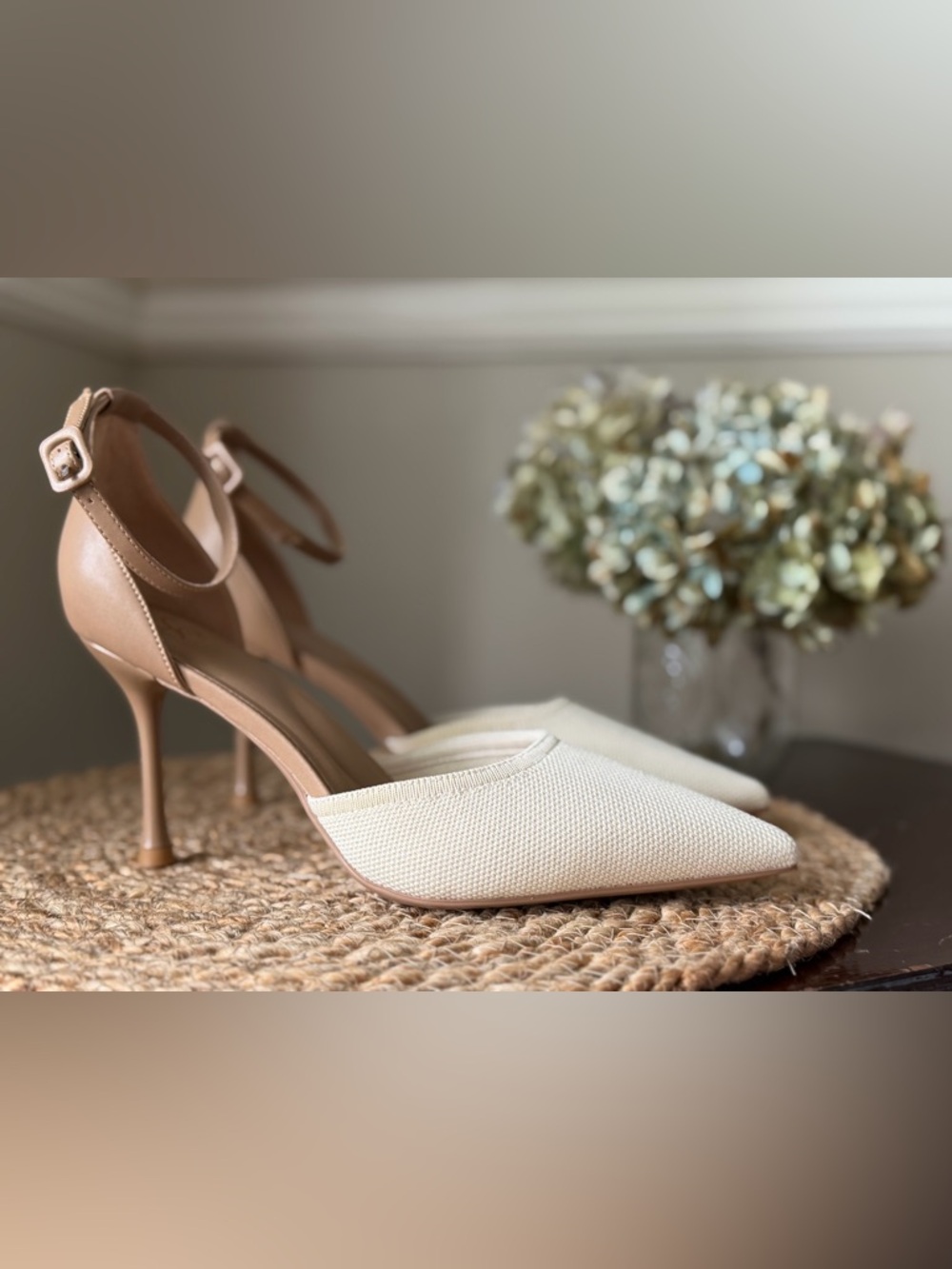 NWT and Box: Bicolor Strapped Pointed Toe Stiletto Pump